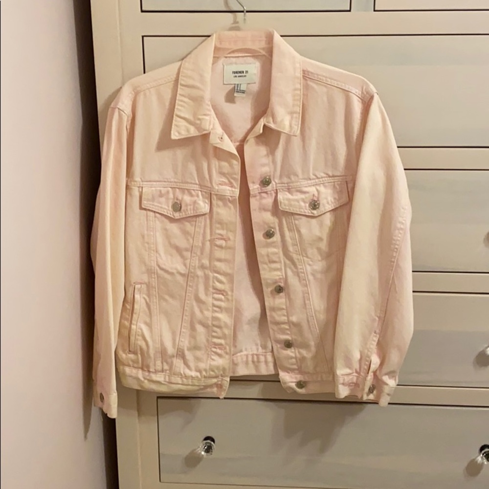 Pale Pink Jean Jacket
